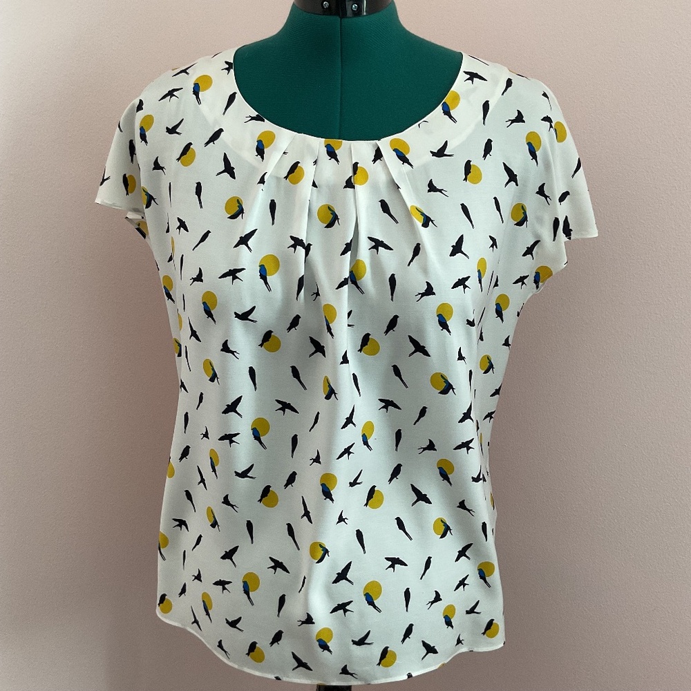 NWOT Boden Ravello Silk Blend Blouse
